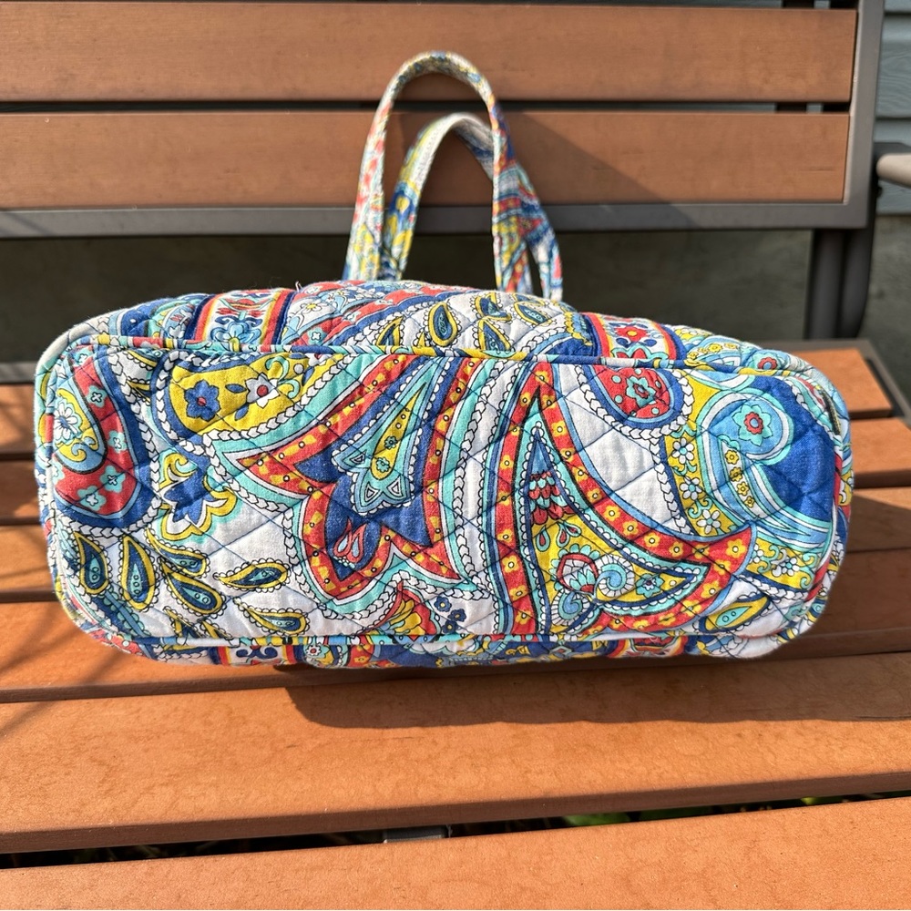 Vera Bradley Marina Paisley Mandy Zippered Shoulder Bag - Picture 7 of 13